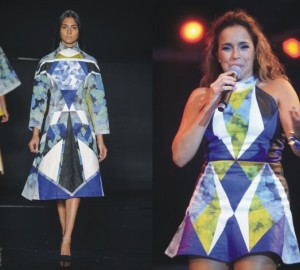 Desfile na Casa de Criadores, em São Paulo, e Daniela Mercury usando peça Lucas Barros, no show Pôr do Som, no 1º dia deste mês